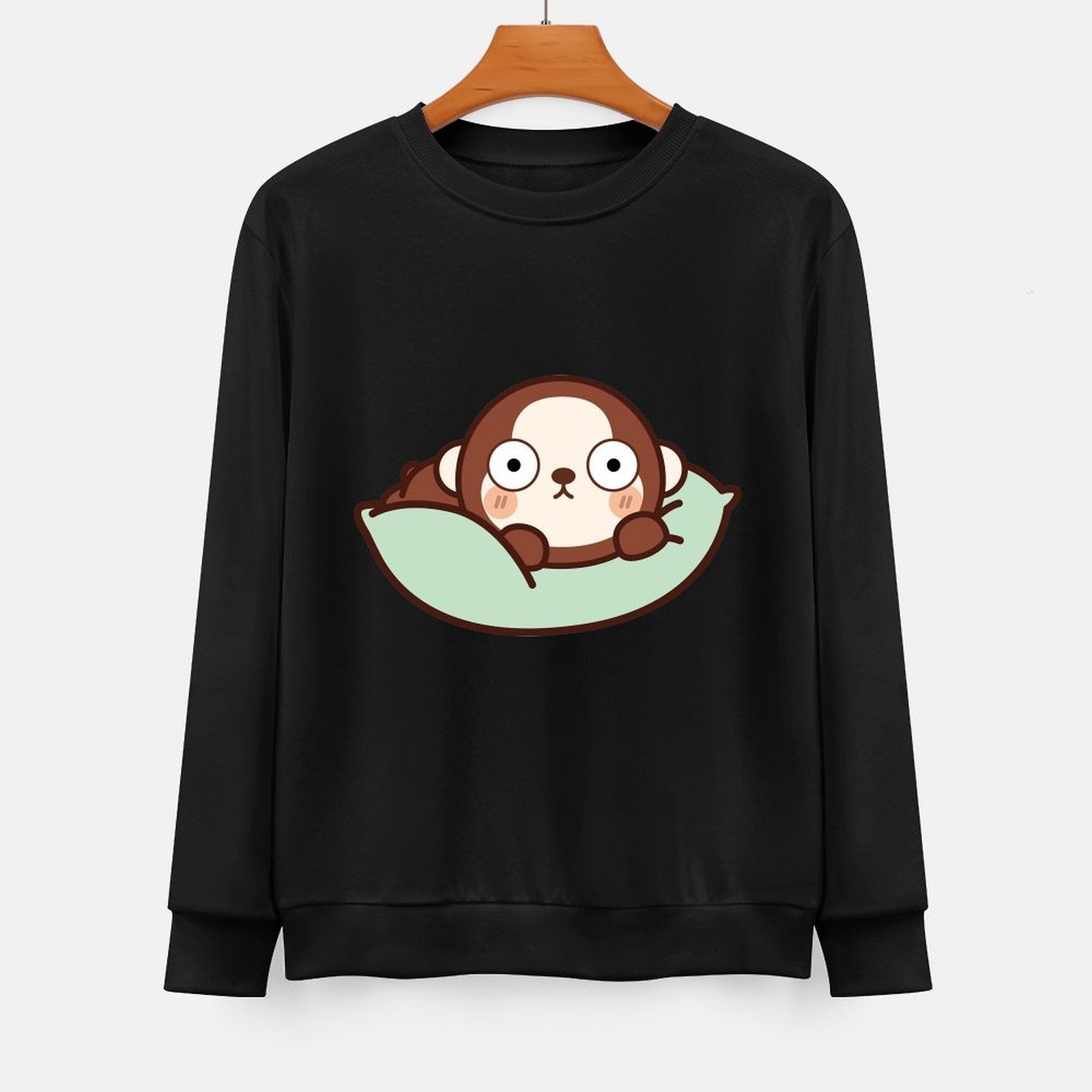 Front Patterned Long Sleeve TopLightweight Standard